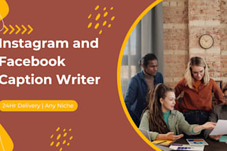 write creative instagram and facebook captions for your business