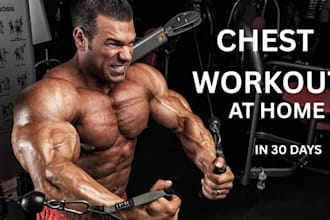 design eye catching youtube thumbnail for fitness gym workout