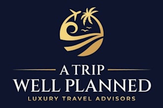 design a travel and hotel,tour,travel agency logo for you