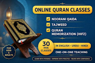teach quran online with tajweed, noorani qaida and hifz for kids and adults