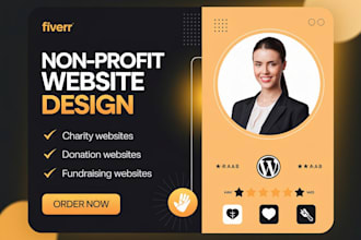 create nonprofit website, charity website, ngo, donation website