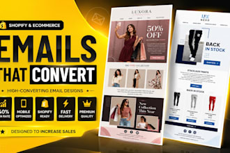 design shopify email templates for ecommerce and newsletters