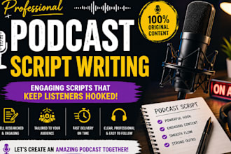 write engaging podcast scripts for your show