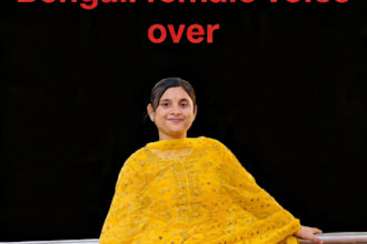 record a professional bengali female voice over