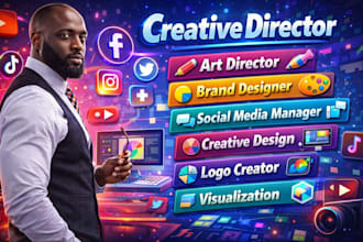 be your creative director for visual strategy brand design and content creation