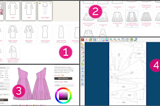 turn your sketch into a printable sewing pattern for clothing and garments