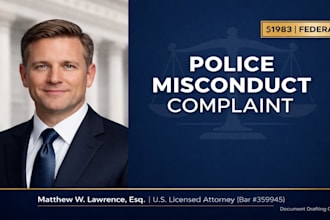 draft a professional police misconduct civil rights complaint