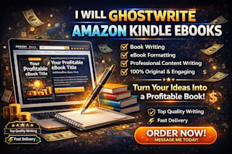 ghostwrite your amazon kindle ebook nonfiction book and ebook content