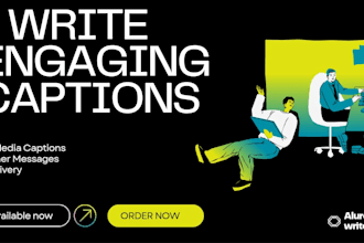 write engaging captions, messages and customer replies