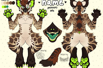 do furry reference sheet furry ref sheet fursona character sheet nsfw furry art