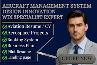 design aircraft management wix site client dashboard website