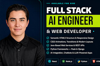 be front end web developer, ai software development