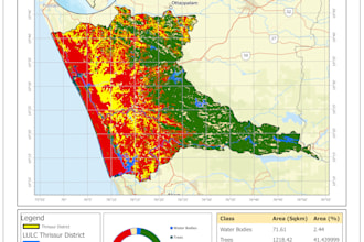 create gis maps, shapefile editing, and spatial data processing