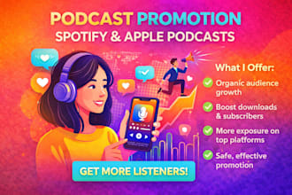 promote your podcast on spotify apple podcasts and grow listeners