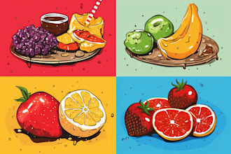 food pop art of your food pop art