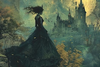 make a darky fairy tale victorian illustration