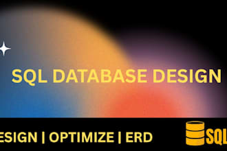 design and optimise and normalize your sql database with erd