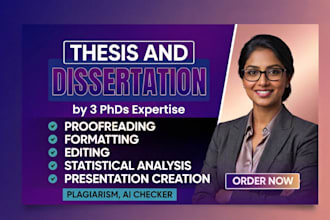 proofread, edit, rephrase and humanize your thesis, dissertation or research