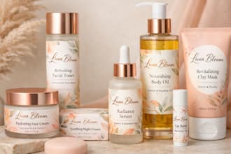 design cosmetic packaging box design and label design