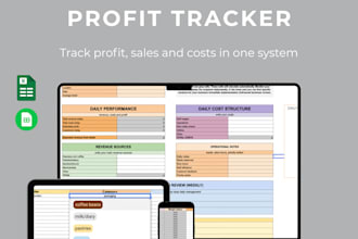 build a profit tracker to calculate costs, revenue and margins