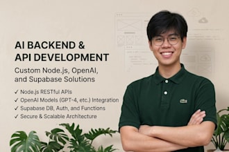 build ai backend systems with nodejs, openai and supabase