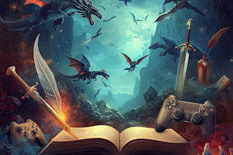 write SEO blog articles about fantasy, scifi, and gaming