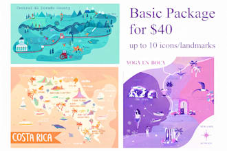draw a map illustration for you