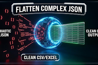 convert and clean complex nested json to CSV or excel