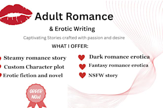 write a steamy romance and erotic story for you