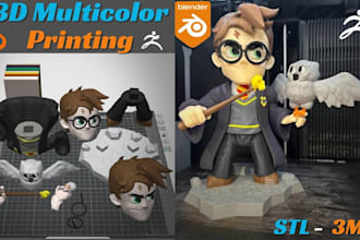 add color to 3d model convert stl to 3mf split part convert 2d to 3d