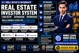 setup podio investorfuse resimpli propstream reipro skip genie freedomsoft