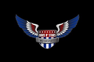 design automotive new logo for bars stars motorsports