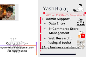 be your ai powered virtual assistant for admin, research and e commerce