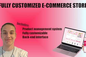 design a fully customized e commerce store