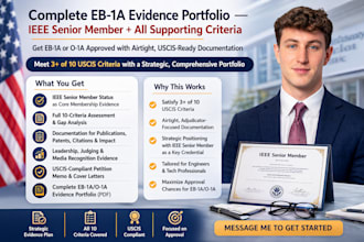 build your complete eb1a evidence portfolio for ieee senior membership eb1 visa