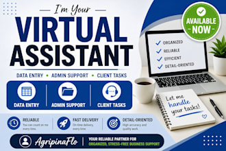 be your reliable virtual assistant for data entry and client task support