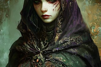 fantasy horror character art