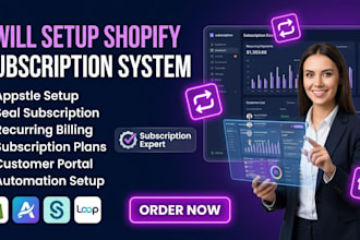 setup shopify seal subscription kaching loop subi appstle subscription website
