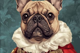 paint your royal renaissance pet portrait