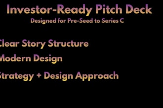 create a professional startup fundraising pitch deck