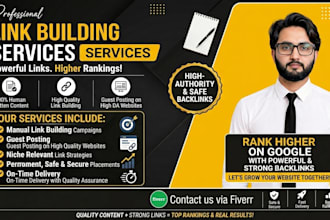 provide high da guest posts and quality backlinks for top rankings