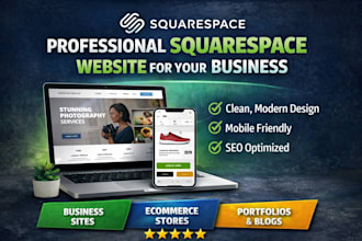design a professional squarespace website for your business