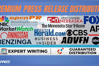 do press release writing, press release distribution and submit press release
