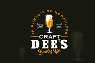 make funky yet brand beer logo for a start up craft brewery