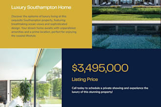 create your real estate new listing content, print, social and copy