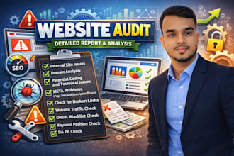 provide professional website SEO audit report for you