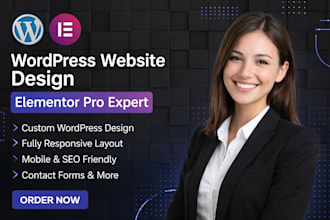 design or redesign wordpress website design with elementor pro, wp elementor