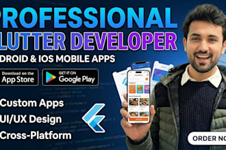 develop android and ios mobile apps as your expert flutter developer