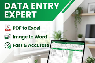 do fast and error free data entry from pdf or any files