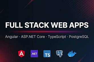 develop a full stack web app with angular and asp net core backend